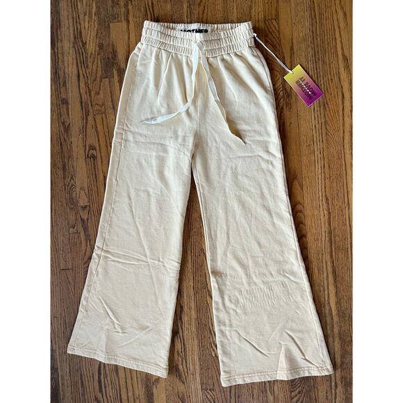 MOTHER Move It Yellow The Knock Out Roller Hoover Sweatpants  Women's Size Small - Picture 2 of 12